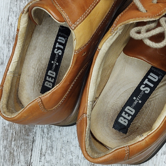 🟪Sz 43 Bed Stu Brown Leather Lace Up Oxford - Picture 14 of 16